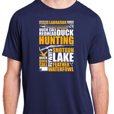 Duck Call Redhead Duck Hunting Adult ChromaSoft Performance T-Shirt