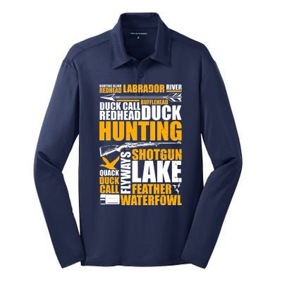 Duck Call Redhead Duck Hunting Silk Touch Performance Long Sleeve Polo