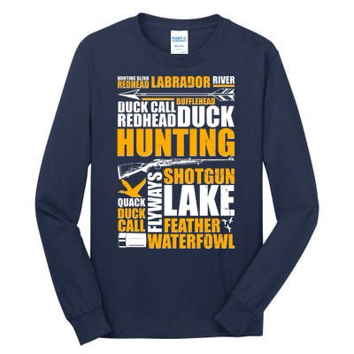 Duck Call Redhead Duck Hunting Tall Long Sleeve T-Shirt