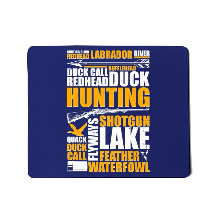 Duck Call Redhead Duck Hunting Mousepad