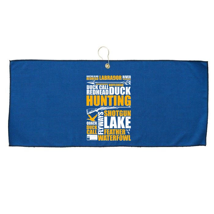 Duck Call Redhead Duck Hunting Large Microfiber Waffle Golf Towel