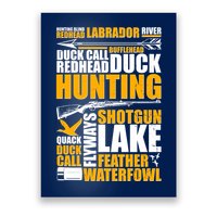 Duck Call Redhead Duck Hunting Poster