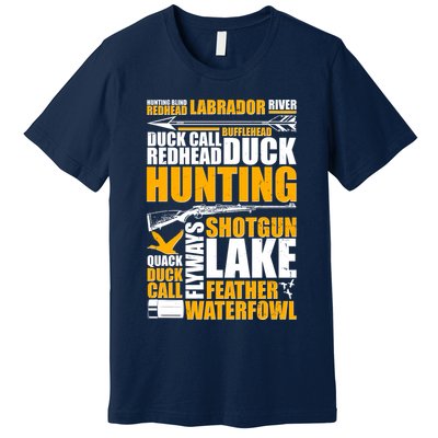 Duck Call Redhead Duck Hunting Premium T-Shirt