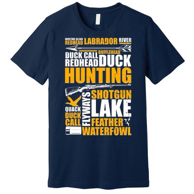 Duck Call Redhead Duck Hunting Premium T-Shirt