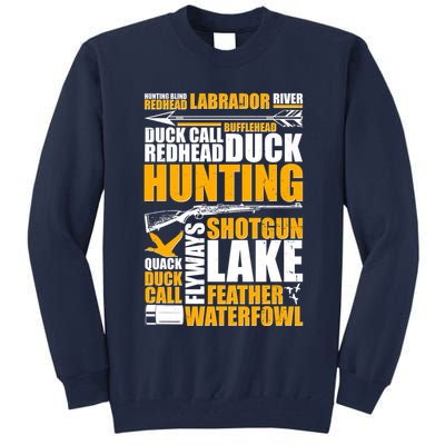 Duck Call Redhead Duck Hunting Tall Sweatshirt