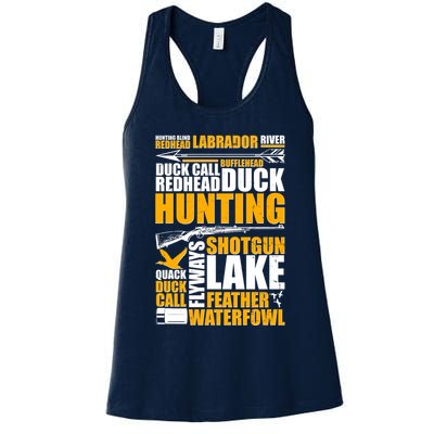 Duck Call Redhead Duck Hunting Womens Tank Top