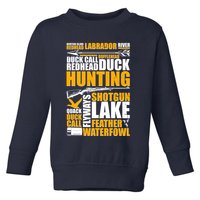 Duck Call Redhead Duck Hunting Toddler Sweatshirt