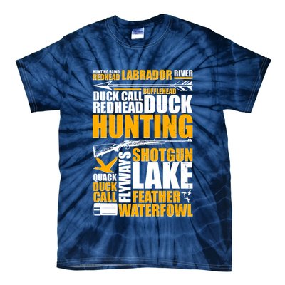 Duck Call Redhead Duck Hunting Tie-Dye T-Shirt