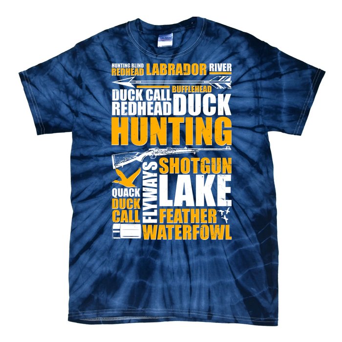 Duck Call Redhead Duck Hunting Tie-Dye T-Shirt