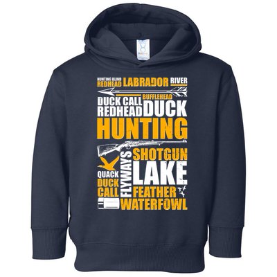 Duck Call Redhead Duck Hunting Toddler Hoodie