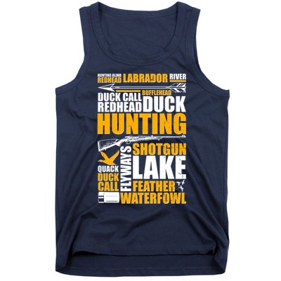 Duck Call Redhead Duck Hunting Tank Top