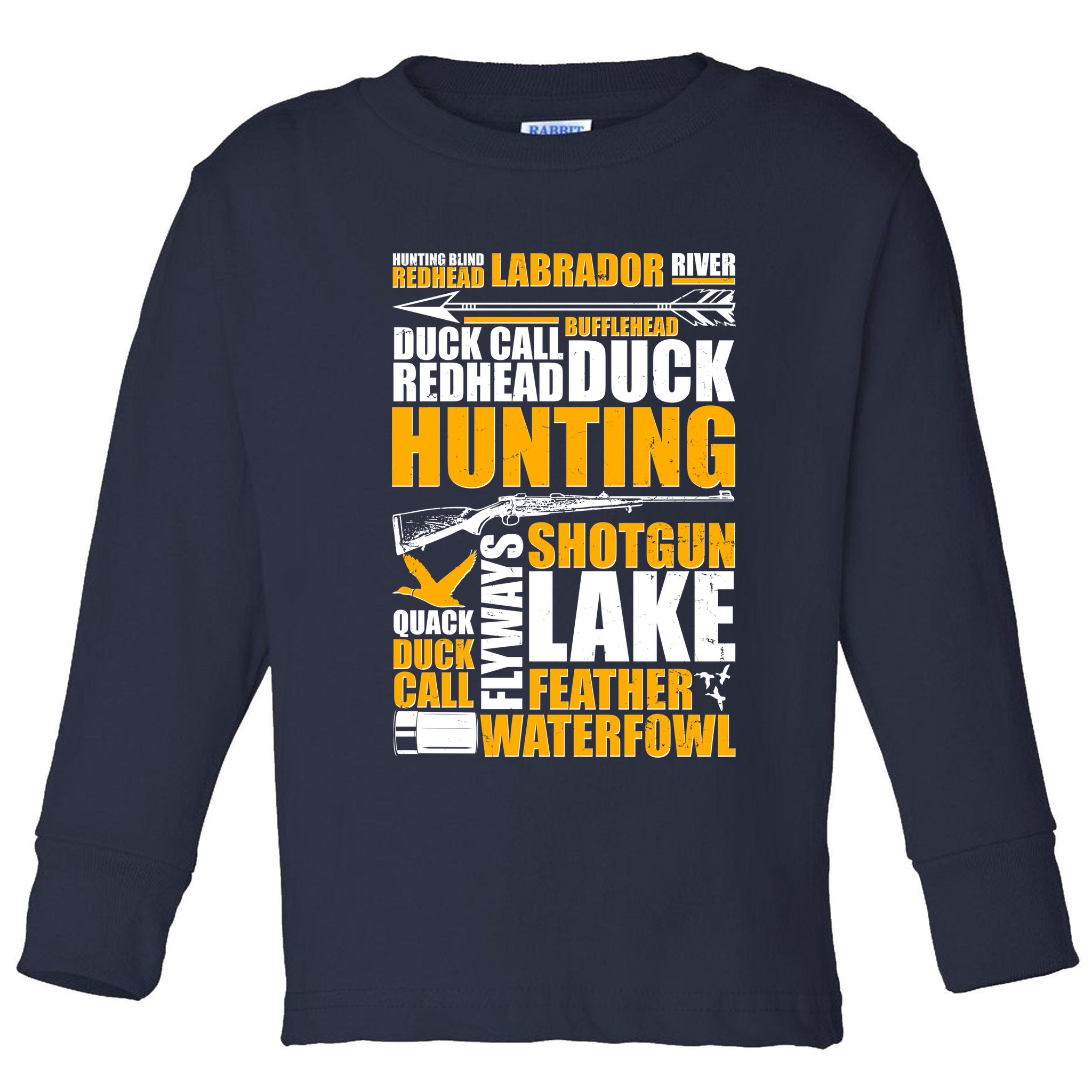 Duck Call Redhead Duck Hunting Toddler Long Sleeve Shirt