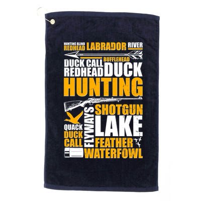 Duck Call Redhead Duck Hunting Golf Towel