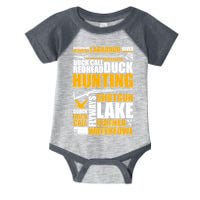 Duck Call Redhead Duck Hunting Infant Baby Jersey Bodysuit