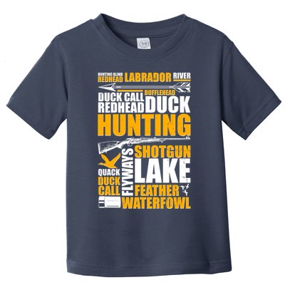 Duck Call Redhead Duck Hunting Toddler T-Shirt