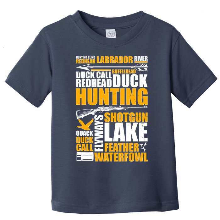 Duck Call Redhead Duck Hunting Toddler T-Shirt