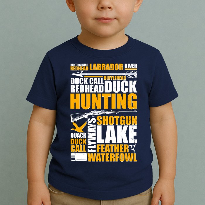 Duck Call Redhead Duck Hunting Toddler T-Shirt