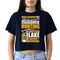 Duck Call Redhead Duck Hunting Crop Top