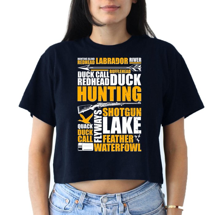 Duck Call Redhead Duck Hunting Crop Top