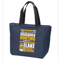 Duck Call Redhead Duck Hunting Zip Tote Bag