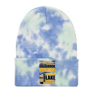 Duck Call Redhead Duck Hunting Tie Dye 12in Knit Beanie