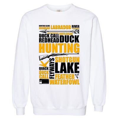 Duck Call Redhead Duck Hunting Garment-Dyed Sweatshirt