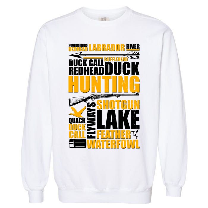 Duck Call Redhead Duck Hunting Garment-Dyed Sweatshirt