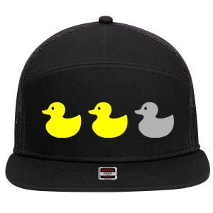 Duck Duck Grey 7 Panel Mesh Trucker Snapback Hat