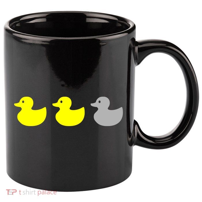 Duck Duck Grey 11oz C Handle Ceramic Mug
