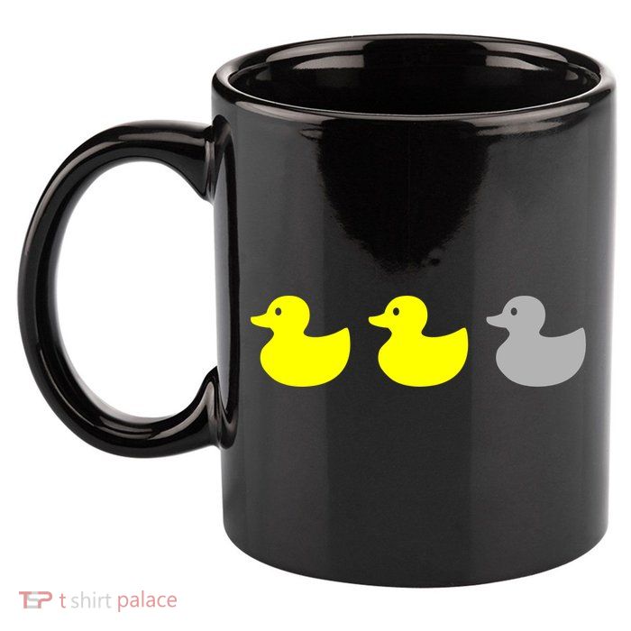 Duck Duck Grey 11oz C Handle Ceramic Mug