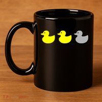 Duck Duck Grey 11oz C Handle Ceramic Mug