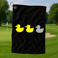 Duck Duck Grey Golf Towel