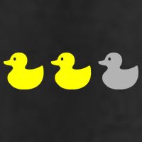 Duck Duck Grey Golf Towel