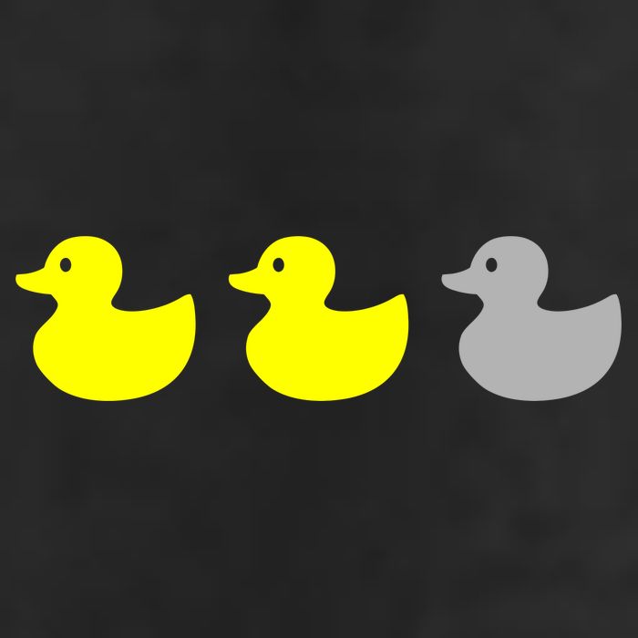 Duck Duck Grey Golf Towel