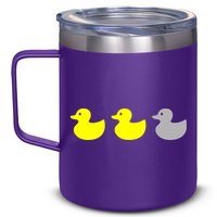 Duck Duck Grey 12oz Stainless Steel Coffee Mug
