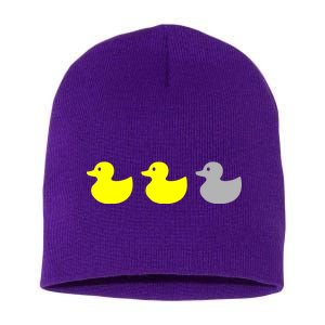 Duck Duck Grey Short Acrylic Beanie