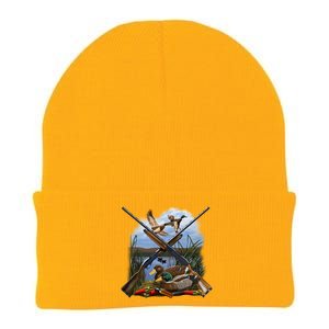 Duck Hunting Layout Knit Cap Winter Beanie