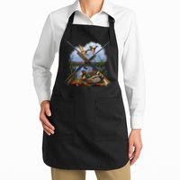 Duck Hunting Layout Full-Length Apron With Pockets