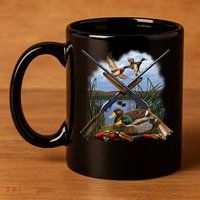 Duck Hunting Layout 11oz C Handle Ceramic Mug