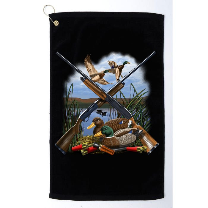 Duck Hunting Layout Golf Towel