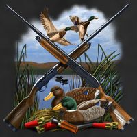Duck Hunting Layout Golf Towel