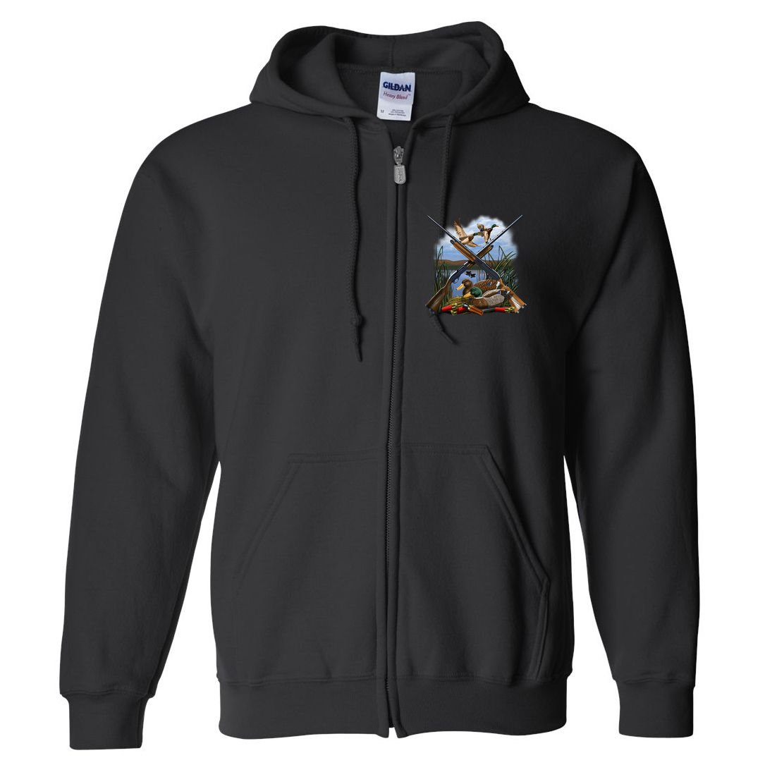Duck Hunting Layout Full Zip Hoodie