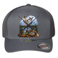 Duck Hunting Layout Flexfit Unipanel Trucker Cap