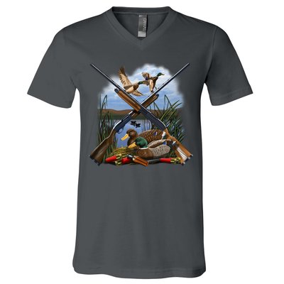 Duck Hunting Layout V-Neck T-Shirt