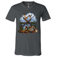 Duck Hunting Layout V-Neck T-Shirt