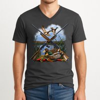 Duck Hunting Layout V-Neck T-Shirt