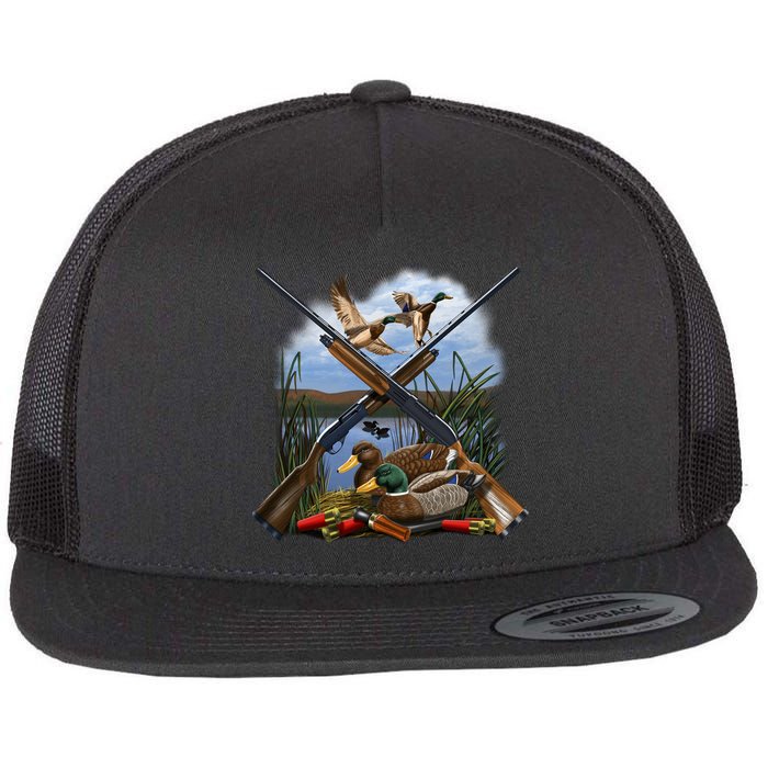 Duck Hunting Layout Flatbill Hat