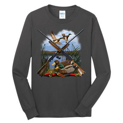 Duck Hunting Layout Tall Long Sleeve T-Shirt