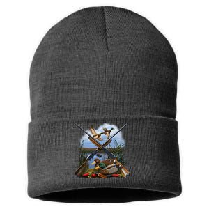 Duck Hunting Layout Sustainable Knit Beanie