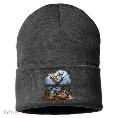 Duck Hunting Layout Sustainable Knit Beanie
